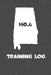 Training Log: Alabama Training Log for tracking and monitoring your training and progress towards your fitness goals. A great triath by Kwg Creates