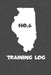 Training Log: Illinois Training Log for tracking and monitoring your training and progress towards your fitness goals. A great triat by Kwg Creates