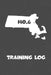 Training Log: Massachusetts Training Log for tracking and monitoring your training and progress towards your fitness goals. A great by Kwg Creates