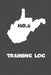 Training Log: West Virginia Training Log for tracking and monitoring your training and progress towards your fitness goals. A great by Kwg Creates