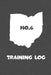 Training Log: Ohio Training Log for tracking and monitoring your training and progress towards your fitness goals. A great triathlon by Kwg Creates