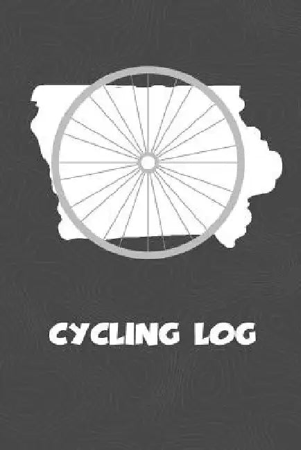 Cycling Log: Iowa Cycling Log for tracking and monitoring your workouts and progress towards your bicycling goals. A great fitness by Kwg Creates