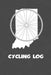 Cycling Log: Indiana Cycling Log for tracking and monitoring your workouts and progress towards your bicycling goals. A great fitne by Kwg Creates
