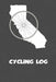 Cycling Log: California Cycling Log for tracking and monitoring your workouts and progress towards your bicycling goals. A great fi by Kwg Creates