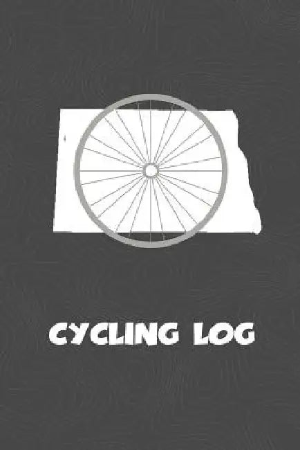 Cycling Log: North Dakota Cycling Log for tracking and monitoring your workouts and progress towards your bicycling goals. A great by Kwg Creates