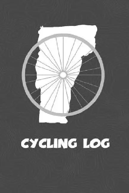 Cycling Log: Vermont Cycling Log for tracking and monitoring your workouts and progress towards your bicycling goals. A great fitne by Kwg Creates