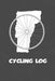 Cycling Log: Vermont Cycling Log for tracking and monitoring your workouts and progress towards your bicycling goals. A great fitne by Kwg Creates
