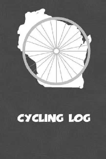 Cycling Log: Wisconsin Cycling Log for tracking and monitoring your workouts and progress towards your bicycling goals. A great fit by Kwg Creates