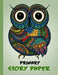 Primary Story Paper: Draw & Write Composition Book for Kids - Owl Green by Bigfoot Educational
