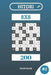 Hitori Puzzles - 200 Puzzles 8x8 Vol.1 by David Smith