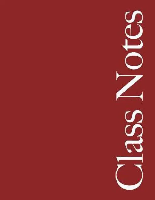 Class Notes: Narrow Rule - Maroon Cover - 108 pages by Class Notes Ltd