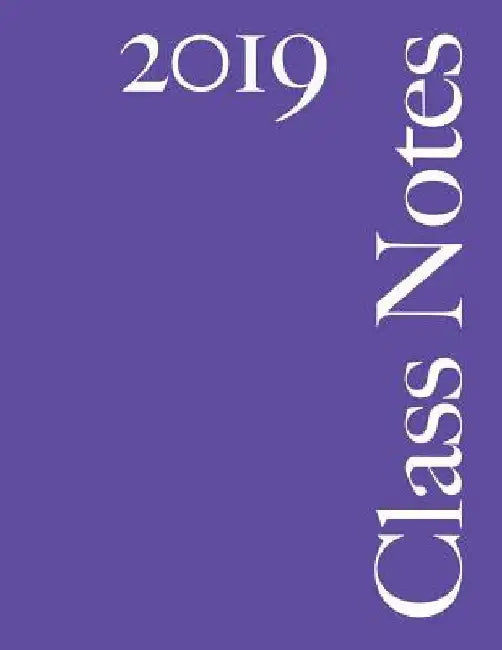Class Notes 2019: Plum Cover, 108 Pages, Narrow Rule by Class Notes Ltd