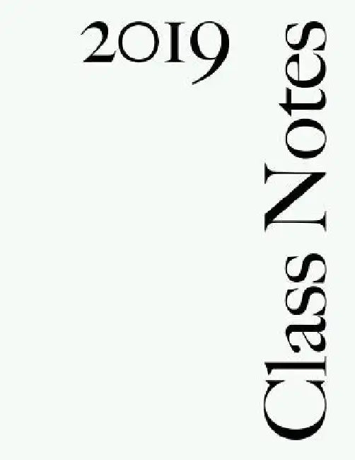Class Notes 2019: Narrow Rule, White Cover, 216 Pages by Class Notes Ltd