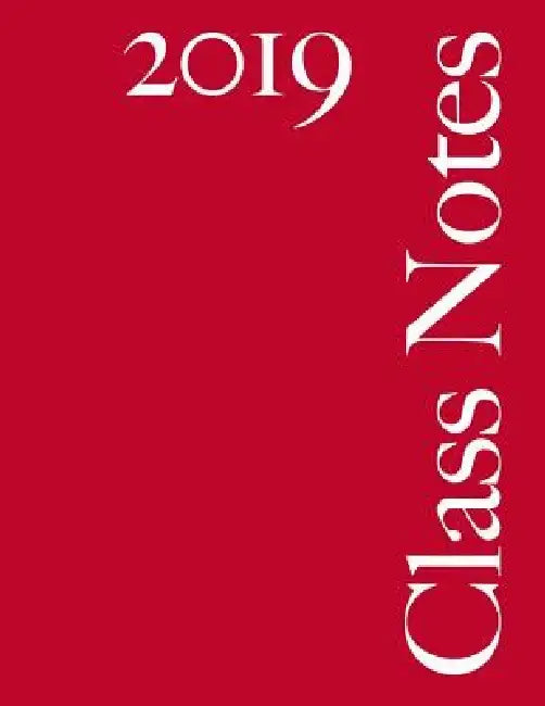 Class Notes 2019: College Rule, Red Cover, 216 pages by Class Notes Ltd