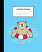 Composition Notebook: Smiling Brown Bear in Blue Swimming Pool Wide Ruled Note by Tom's Sunshine