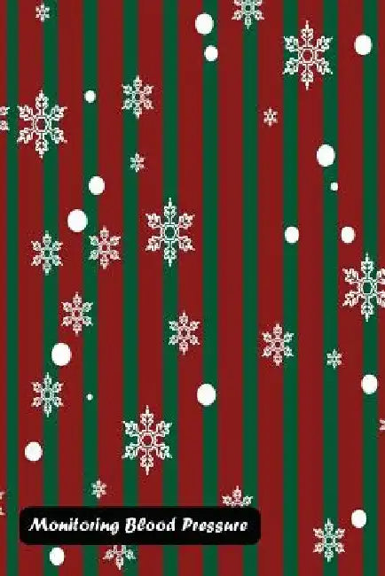 Monitoring Blood Pressure: Simple retro geometric Christmas cover by Shamrock Logbook