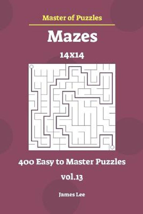 Master of Puzzles - Mazes 400 Easy to Master 14x14 Vol.13 by James Lee