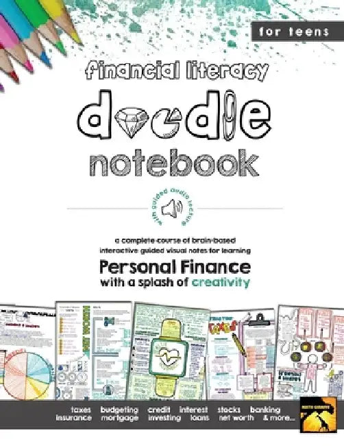 Personal Finance Doodle Notes: Brain Based Interactive Guided Notes by Math Giraffe