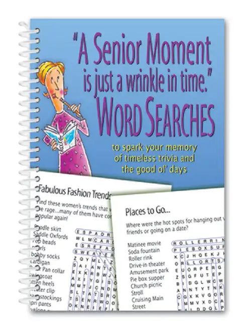A Senior Moment Is Just a Wrinkle in Time Word Searches by Product Concept