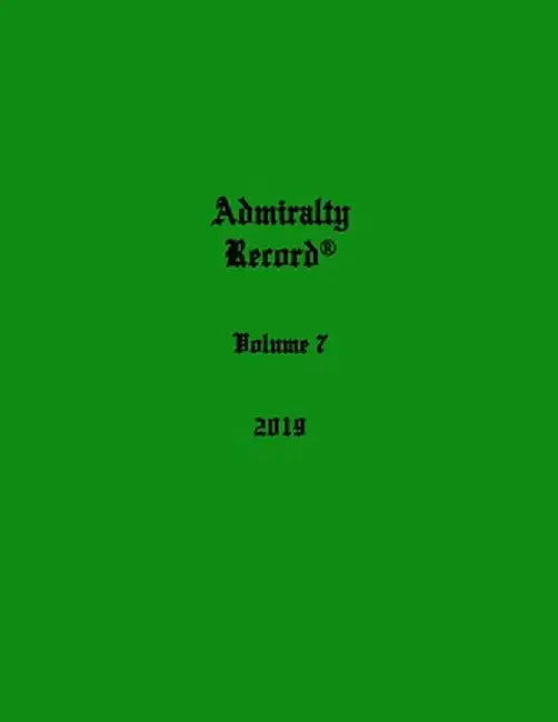 Admiralty Record(R) Volume 7 (2019) by Kirk N. Aurandt