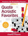 Quote Acrostic Favorites: Features 50 Rewarding Puzzles by Charles Preston