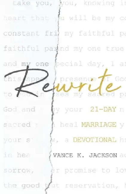 Rewrite: 21-Day Marriage Devotional: by Jr. Jackson Vance K.