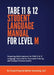 TABE 11 and 12 STUDENT LANGUAGE MANUAL FOR LEVEL M by Cbl