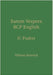 Sarum Vespers BCP English II: Psalter by Renwick, William