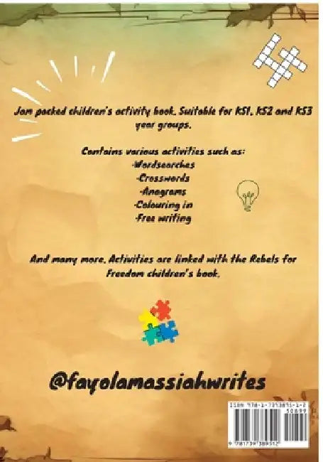 Rebels for Freedom Children's Activity Book by Fayola Massiah
