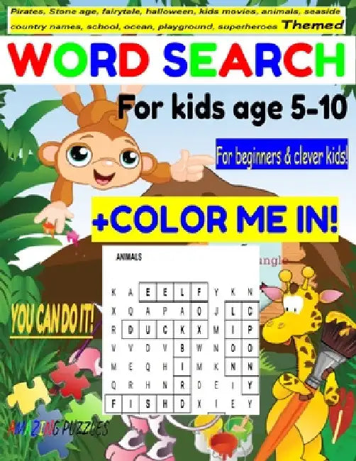 Themed Word Search for kids age 5-10 by Richard Mann