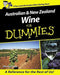 Australian And New Zealand Wine For Dummies by Maryann Egan