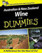 Australian And New Zealand Wine For Dummies by Maryann Egan