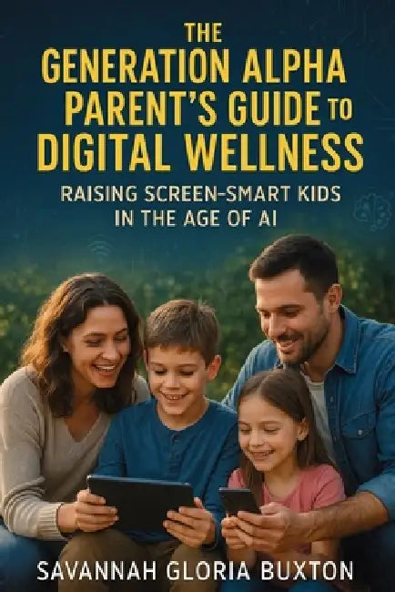 The Generation Alpha Parent's Guide to Digital Wellness: Raising Screen-Smart Kids in the Age of AI by Savannah Gloria Buxton