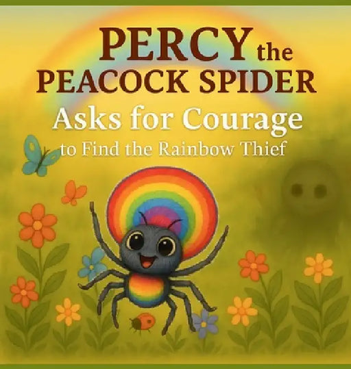 Percy the Peacock Spider Asks for Courage to Find the Rainbow Thief by Jas Author