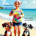 The Adventures of Teddy and Chloe. A day at the Beach.: A Day at the Beach by Kathy Hughes