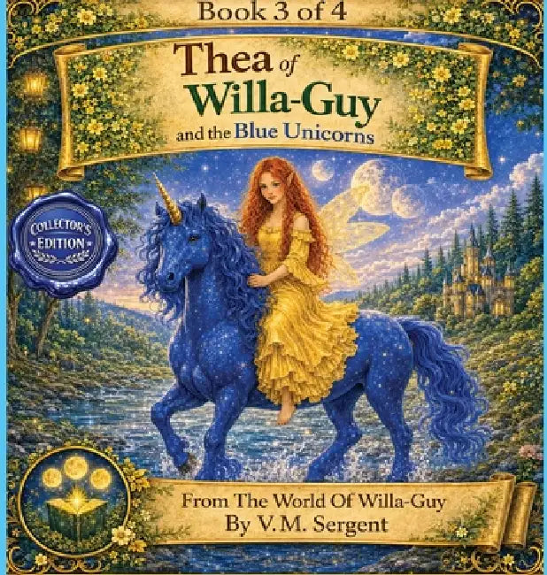 Thea of Willa-Guy and the Blue Unicorns: (Book 3 of 4 in the Willa-Guy Series) by V. M. Sergent