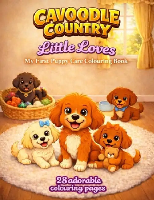 Cavoodle Country Little Luvs Colouring Book: My First Puppy Care Colouring Book for Kids Ages 3-8 by Cavoodle Country