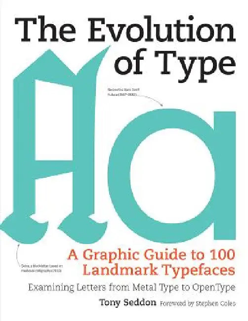The Evolution of Type: A Graphic Guide to 100 Landmark Typefaces: Examining Letters from Metal Type to Open Type by Tony Seddon, Stephen Coles