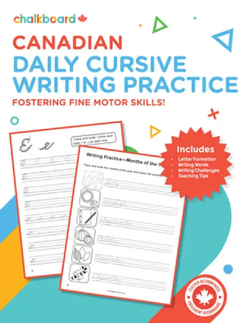 Canadian Daily Cursive Writing Practice Grades 2-6 by Demetra Turnbull