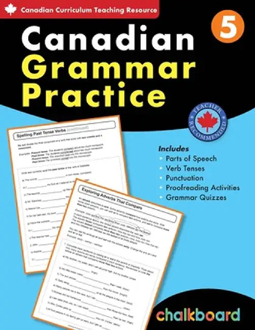 Canadian Grammar Practice Grade 5 by David MacDonald