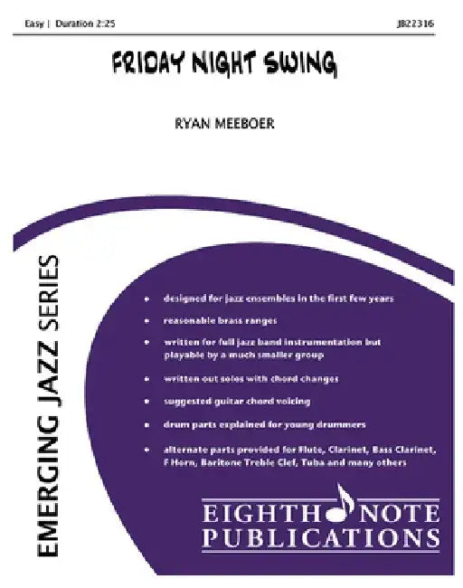 Friday Night Swing: Conductor Score & Parts by Ryan Meeboer