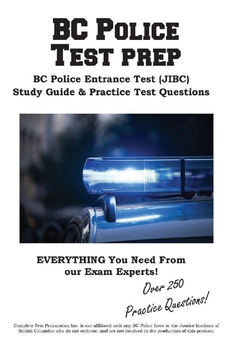 BC Police Test Prep by Complete Test Preparation Inc