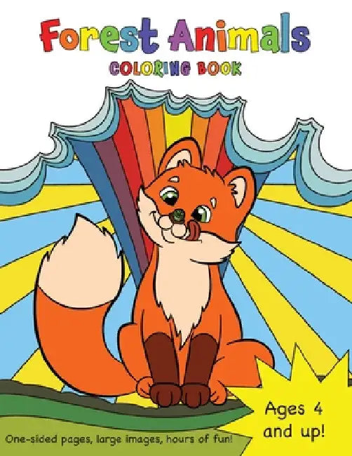 Forest Animals Coloring Book for Kids Ages 4-8! by Engage Books