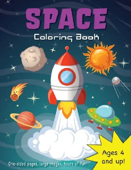 Space Coloring Book for Kids Ages 4-8! by Engage Books