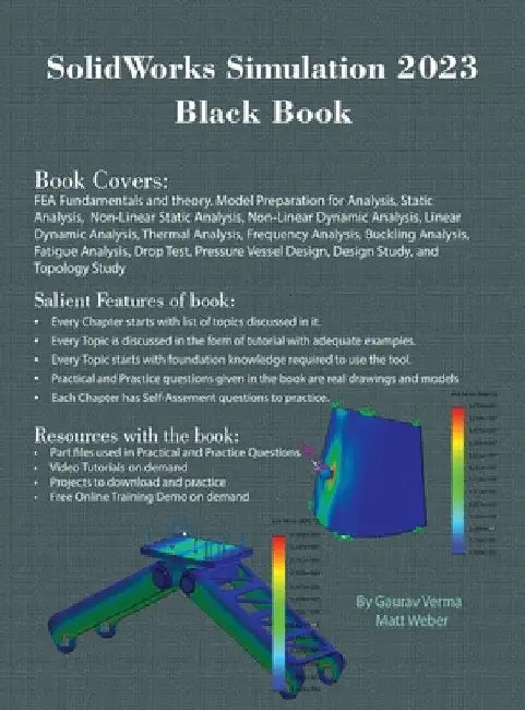 SolidWorks Simulation 2023 Black Book by Gaurav Verma