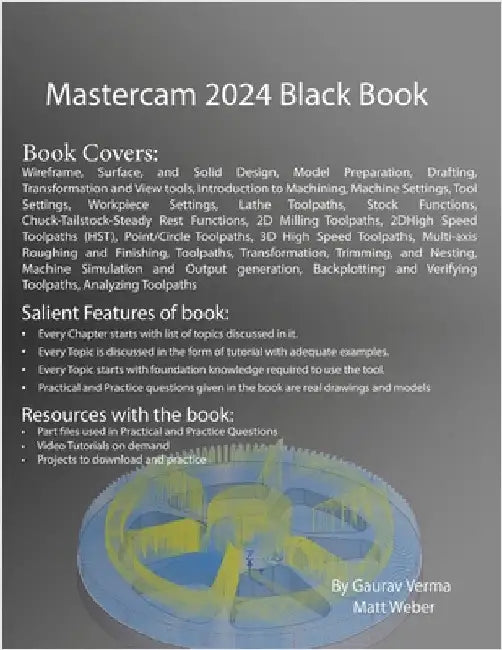 Mastercam 2024 Black Book by Verma, Gaurav