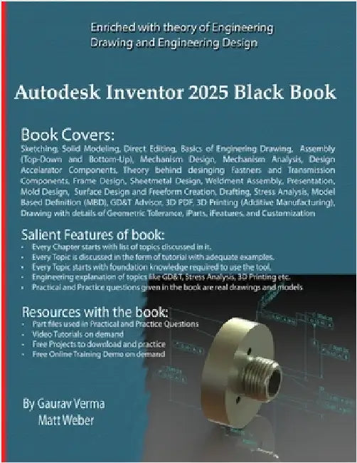 Autodesk Inventor 2025 Black Book by Verma, Gaurav