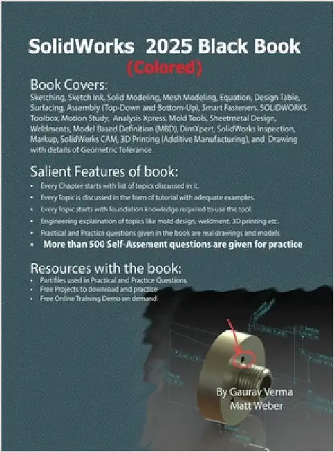 SolidWorks 2025 Black Book: (Colored) by Verma, Gaurav