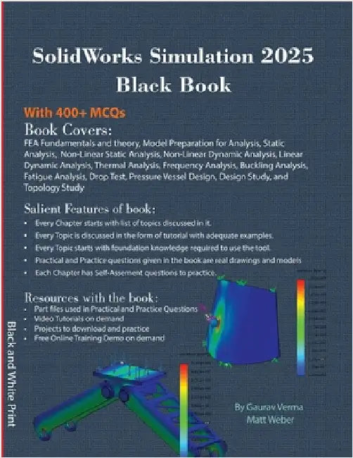 SolidWorks Simulation 2025 Black Book by Verma, Gaurav