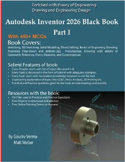 Autodesk Inventor 2026 Black Book Part I by Verma, Gaurav